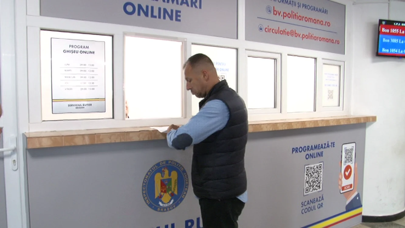 Biroul de programări online al Poliției Rutiere Brașov FOTO Ioan Buciumar