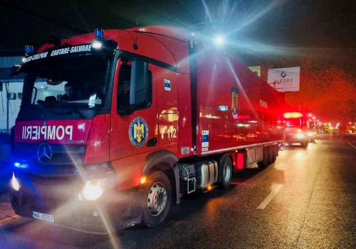 Pompierii s-au deplasat la fața locului FOTO: Arhivă