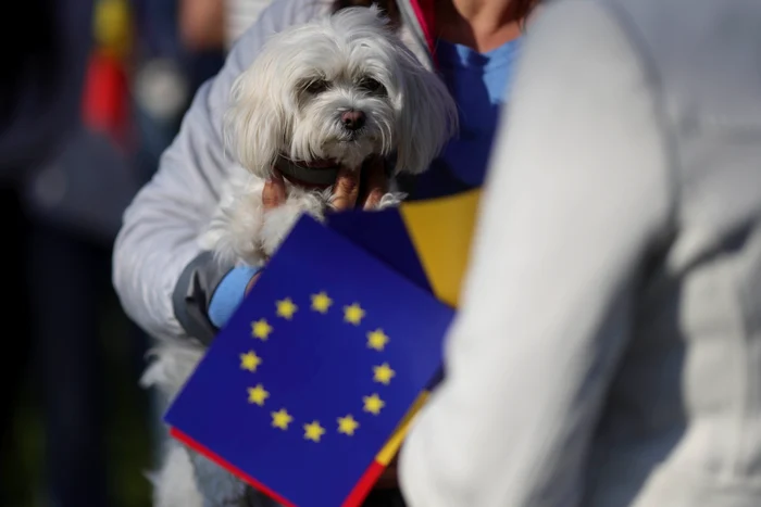 Imagine de la marșul pro-european. FOTO: Inquam Photos / Octav Ganea