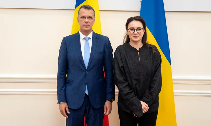 Ionuț Moșteanu s-a întâlnit cu prim-ministra Ucrainei, Yulia Svyrydenko FOTO: Facebook