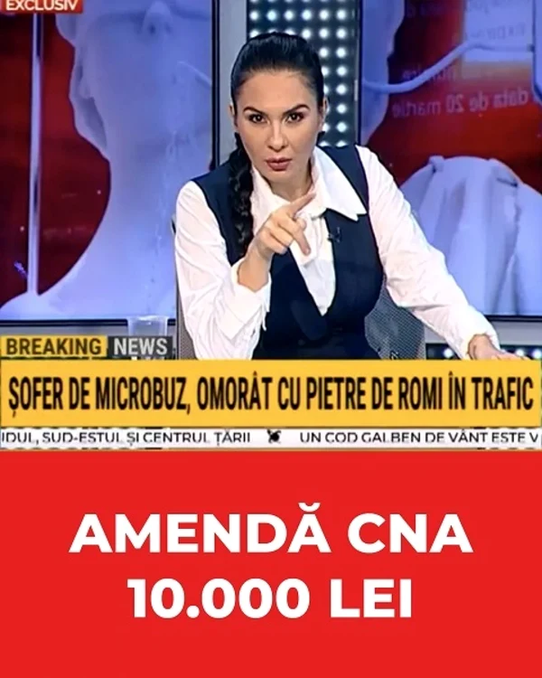 Realitatea Plus cu 10.000 de lei după ce o moderatoare a cerut