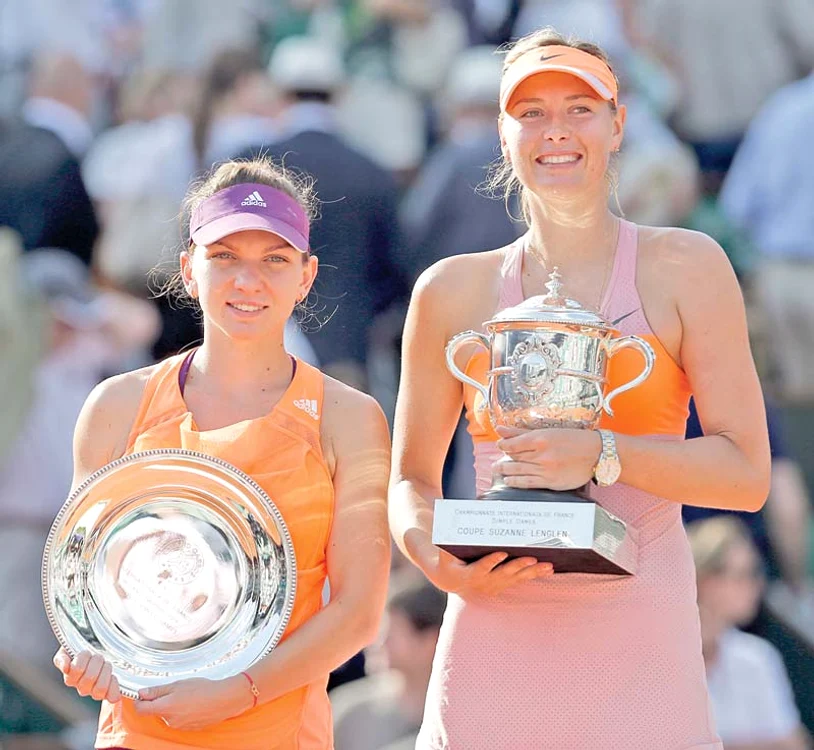 Simona  Halep, 2014. Halep şi Sharapova  au oferit una dintre  cele mai frumoase  finale din istorie