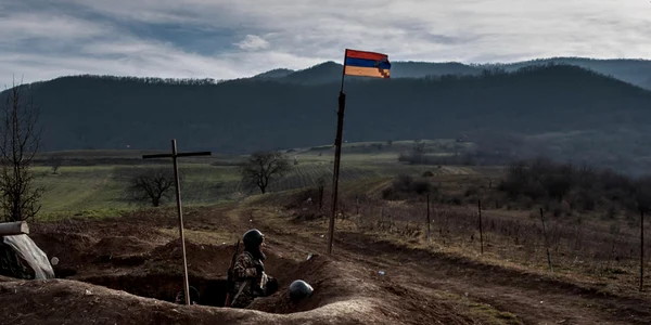 Soldati armeni in Nagorno Karabah FOTO EPA-EFE