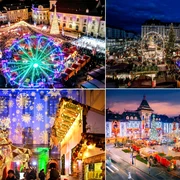 Târgurile de Crăciun din Sibiu și Craiova Colaj DMS