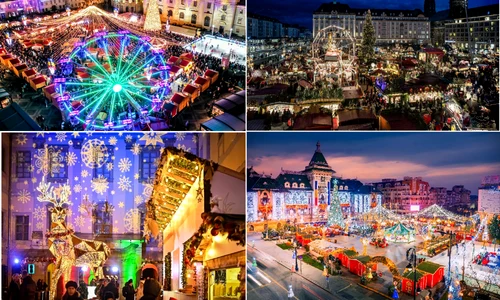Târgurile de Crăciun din Sibiu și Craiova Colaj DMS
