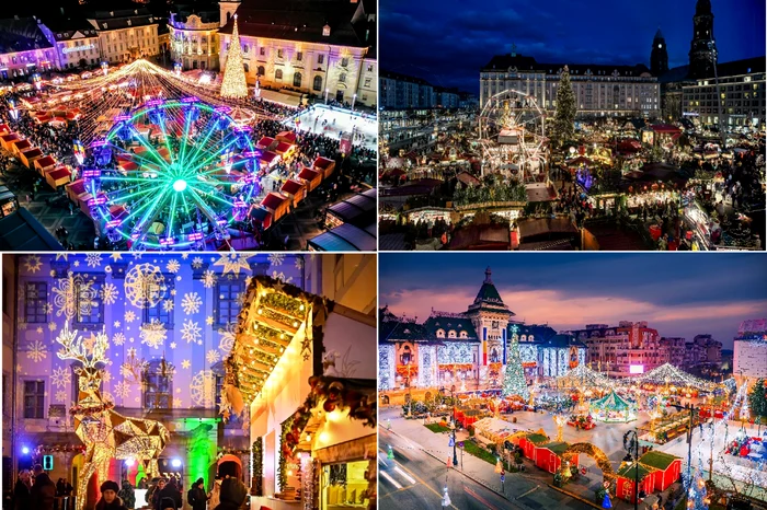 Imagini de la Târgurile de Crăciun din Sibiu și Craiova 