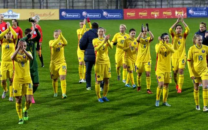 Naţionala feminină de fotbal a României FOTO frf.ro - Mediafax