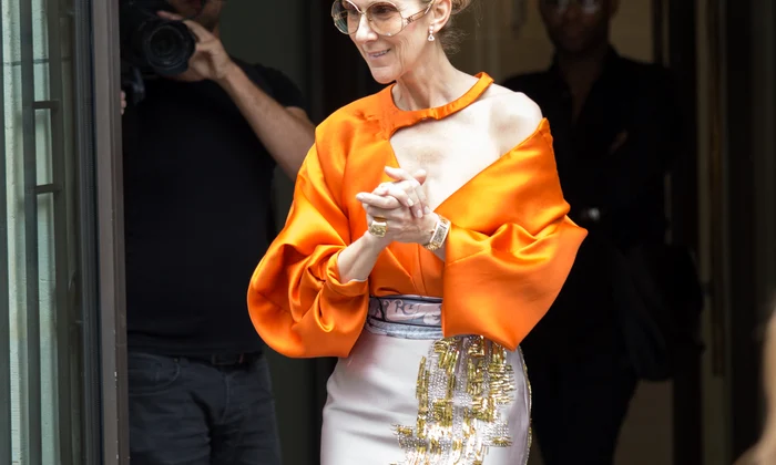 Celine Dion leaving the Royal Monceau hotel   Paris jpeg
