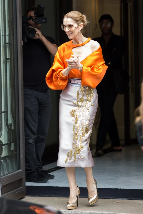 Celine Dion leaving the Royal Monceau hotel Paris jpeg