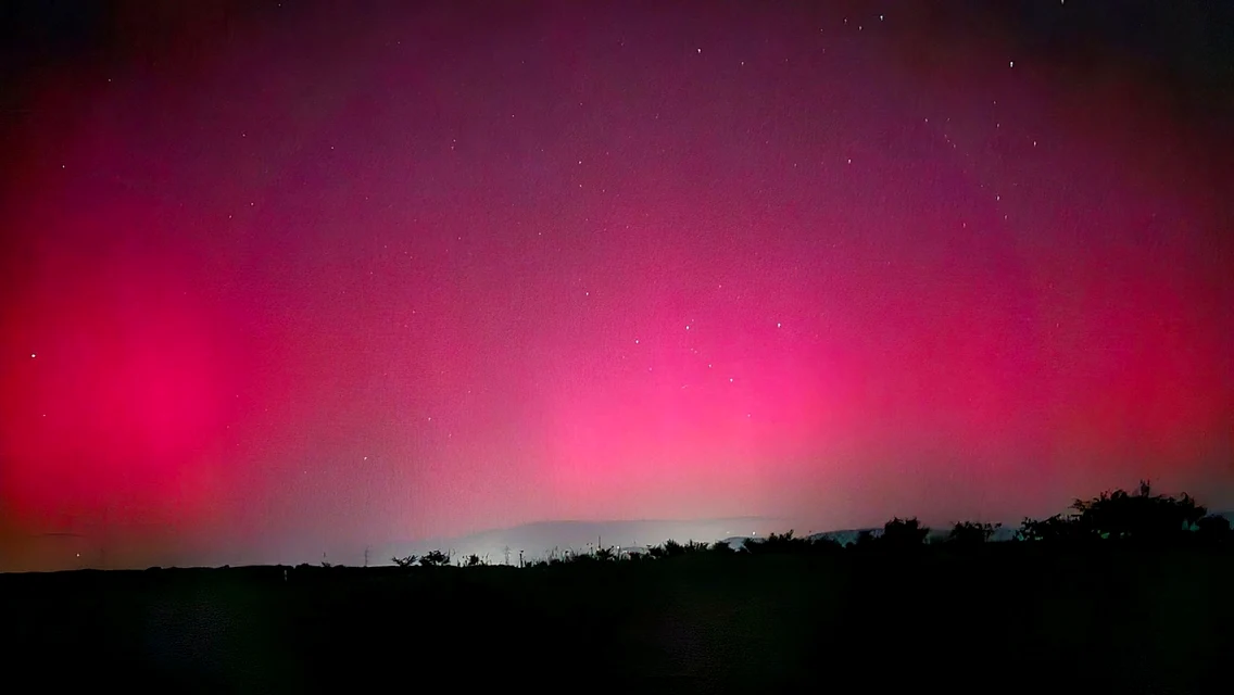 Aurora boreală, la Târgoviște. FOTO Târgoviștea în imagini