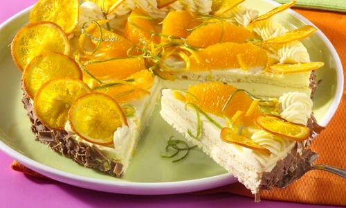 tort cu crema de portocale jpeg