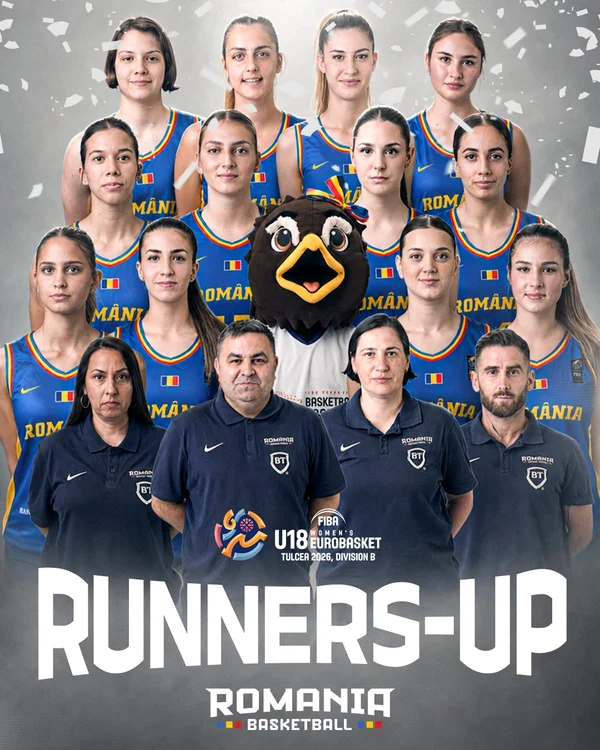 România a pierdut doar finala la CE U18 de baschet, Divizia B  (Foto: FR de Baschet)
