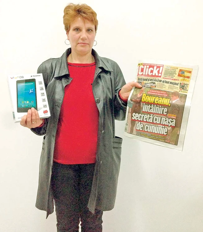 Elena Manolache şi-a făcut fiica fericită după ce a câştigat o tabletă la Click!MANIA