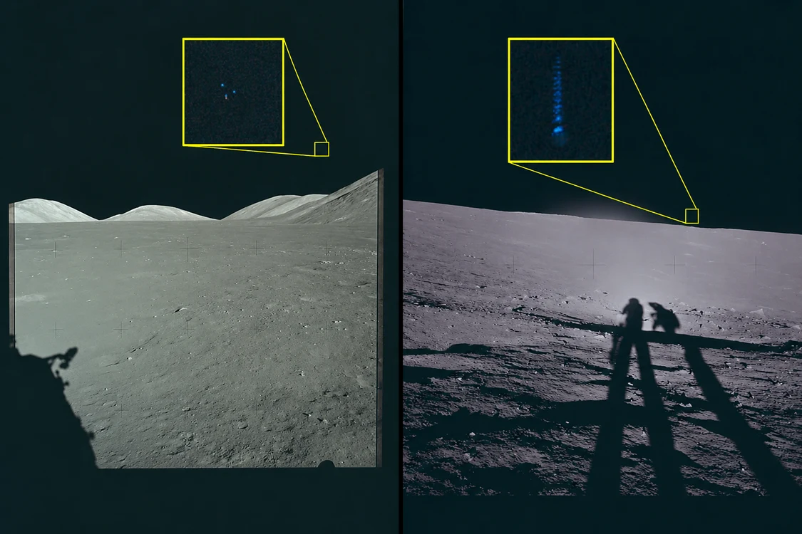 Fenomen anormal fotografiat în misiunea Apollo 12 (1969). Foto: Departamentul de Război al SUA