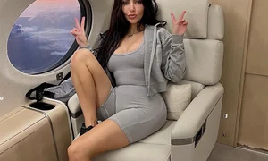 Kim Kardashian, reguli în avionul privat  sursa foto   Instagram Kim Kardashian jpg