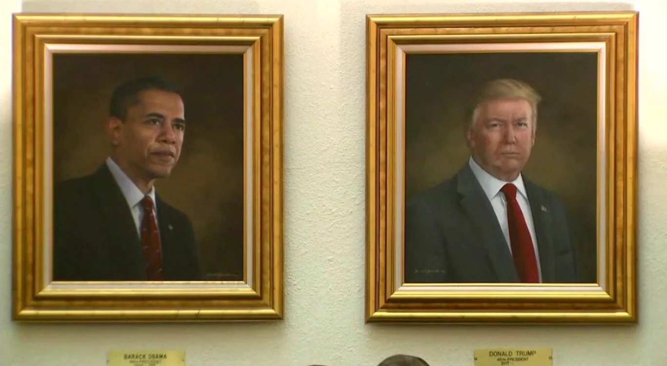 Trump a avut o cădere nervoasă din cauza portretului FOTO @Laurieluvsmolly / X