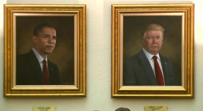 Trump a avut o cădere nervoasă din cauza portretului FOTO @Laurieluvsmolly / X