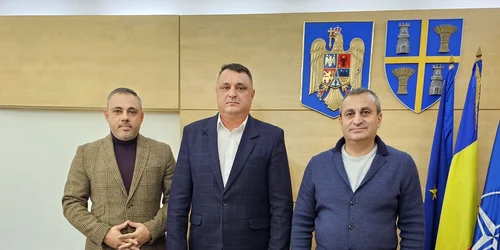 liviu voiculescu, primar tudorica marian, pres cj marrius oprescu   foto FB PSD Olt jpg