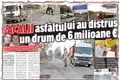 Click! a prezentat, încă din  noiembrie anul trecut, situaţia  Drumului Judeţean 101 C   Acesta a fost ras de pe faţa  pământului de camioane  care lucrau la autostradă jpeg