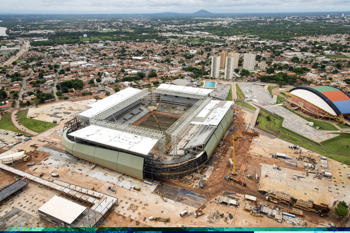 Arena Panatal din Cuiaba este încă în plină construcţie. În acest oraş e o problemă şi cu locurile de cazare