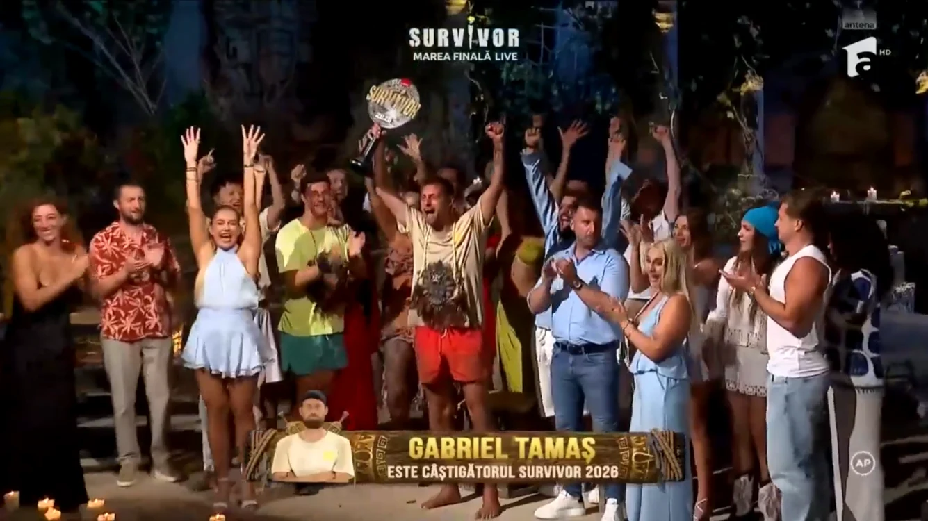 Gabi Tamaș, câștigător Survivor 2026 / Sursa: Captură Antena 1