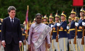 Primirea Președintei Republicii India, Droupadi Murmu, la Palatul Cotroceni, in Bucuresti, 23 iulie 2026. Inquam Photos / Octav Ganea