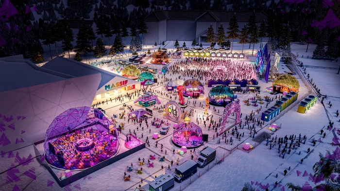 Simulare pentru festivalul Massif din Poiana Brașov, 3-5 martie 2023 FOTO Massif