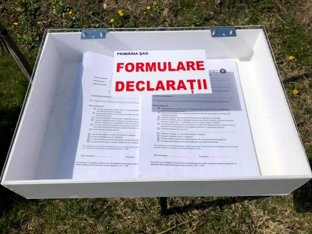 Formulare pentru declaraţii pe propria răspundere în Şag
