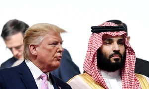 Donald Trump si printul Bin Salman FOTO EPA-EFE