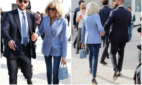 Brigitte Macron a mers la Săptămâna Modei de la Paris, Profimedia (2) jpg