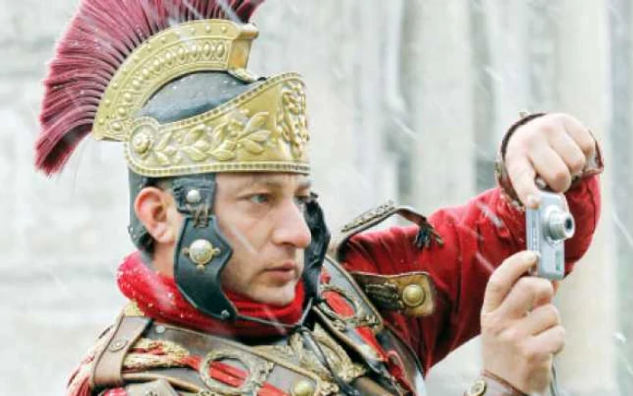 La Roma, un „legionar“ fotografiază zăpada