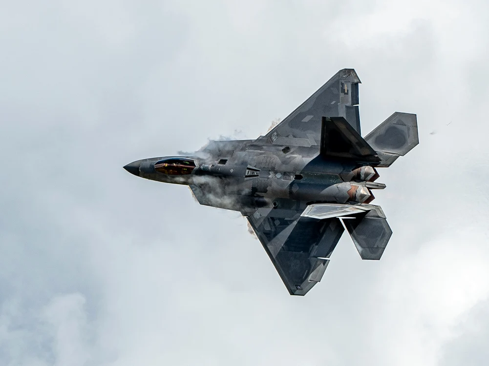 Avion de vânătoare american F22 Raptor FOTO Profimedia