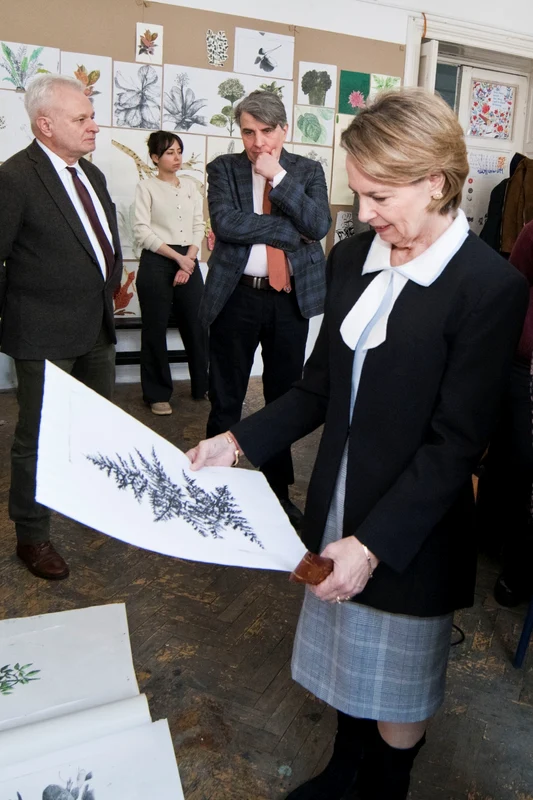Principesa Sofia la Universitatea Națională de Arte din București Daniel Angelescu, Casa Majestății Sale (6) jpg