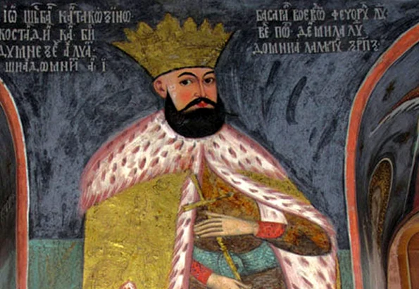 Șerban Cantacuzino, fresca bisericii mânăstirii Hurezi