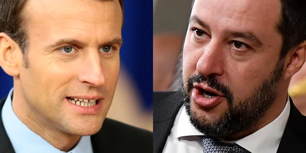 Emmanuel Macron si Matteo Salvini