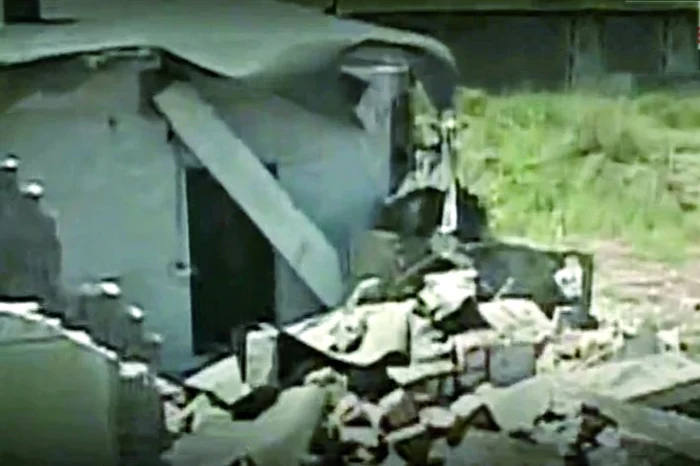 «Dorel» le-a dărâmat casa (Foto: realitatea.net)