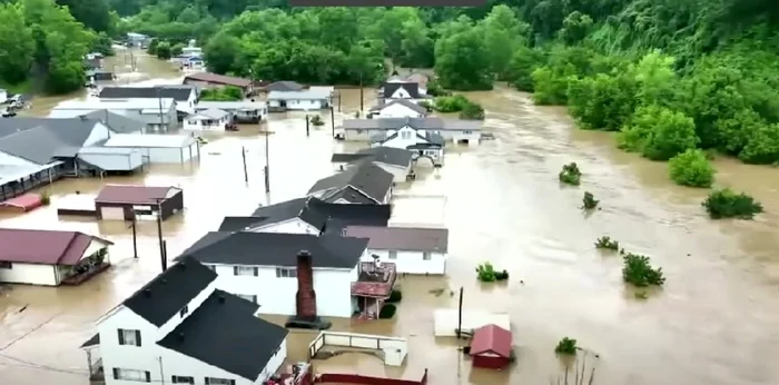 Case inundate în Kentucky Captură YouTube