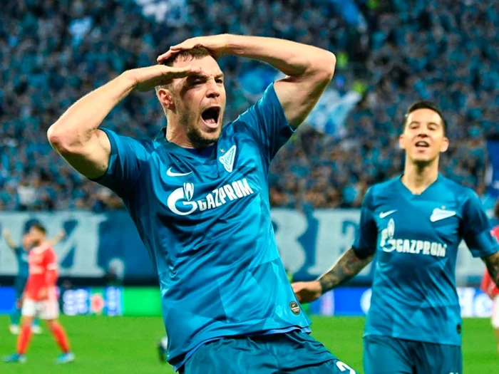 Artem Dzyuba, vedeta echipei Zenit Sankt Petersburg şi om de bază în naţionala Rusiei