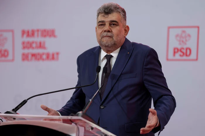 Președintele PSD Marcel Ciolacu