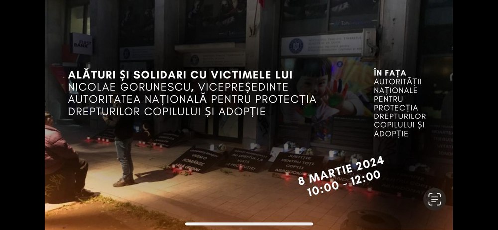 Vocea Copiilor Abandonați, protest la Autoritatea pentru Adopție: „Dreptate pentru victime!“