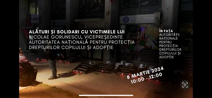 Protest organizat de Asociația Vocea Copiilor Abandonați FOTO Vișinel Balan