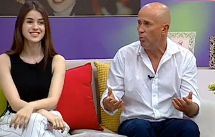Mugur și-a adus fiica pentru prima dată la tvFoto: captură video Teo Show