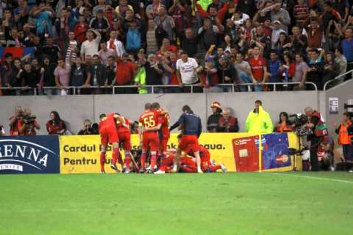Golul cu care Steaua a câștigat meciul cu Copenhaga * Foto: Marian Burlacu