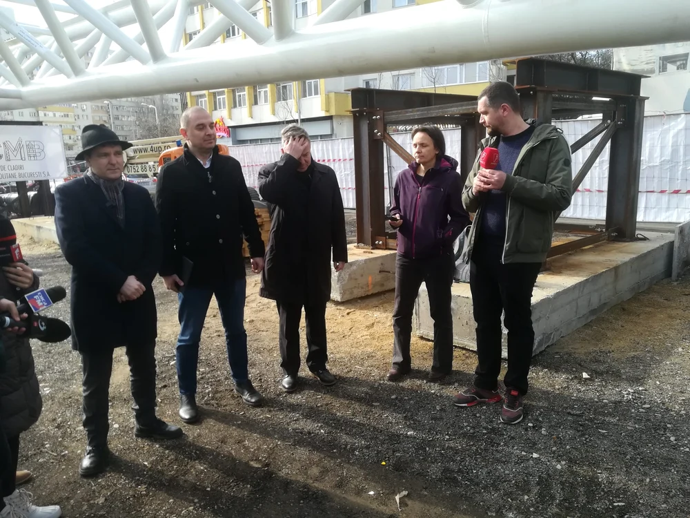 Nicușor Dan și primarul sectorului 2, Radu Mihaiu, au inspectat lucrările la Pasajul Doamna Ghica
