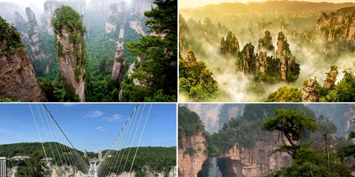 Parcul Zhangjiajie din China sursa de inspirație pentru Avatar Colaj DMS