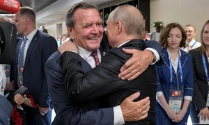 Gerhard Schröder si Vladimir  Putin png