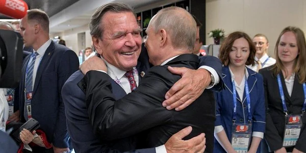 Gerhard Schröder si Vladimir  Putin png