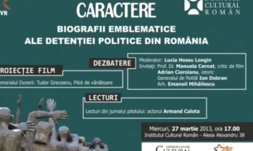 Biografia excepțională a pilotului Tudor Greceanu, prezentată la ICR în seria de dezbateri „Caractere“ jpeg