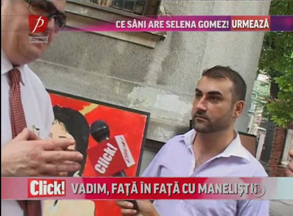 Pictorul a ascultat atent îndrumările lui Vadim Tudor