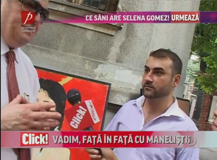 Pictorul a ascultat atent îndrumările lui Vadim Tudor